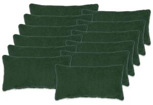 Presvlaka za jastuk 12 pcs HEERLEN Tamnozelena 40 x 80 cm - Tamnozelena 40 x 80 cm 12