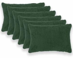 Presvlaka za jastuk 6 pcs HEERLEN Tamnozelena 30 x 50 cm Bouclé - Tamnozelena 30 x 50 cm 6