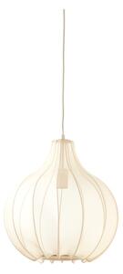 Bež viseća svjetiljka s tekstilnim sjenilom ø 39 cm Elati – Light & Living