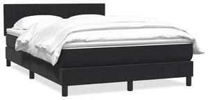 Box spring krevet s madracem crni 160x210 cm baršunasti - Crna / 160 x 210 cm