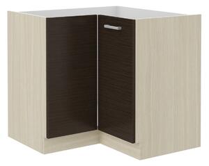 Zondo.hr Kutni donji kuhinjski ormarić- Chasma 89 x 89 DN 1F BB (hrast ferara + tamno drvo). Akcija -6%. 1032896