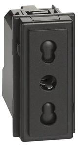 LNOW EURO UTIČNICA 2P+E/16A/250V 1M CRNA KG4180