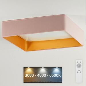 Brilagi - LED Prigušiva svjetiljka VELVET SQUARE LED/24W/230V + DU ružičasta