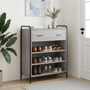 Ormar za cipele 76 x 36 5 x 93 cm Konstruirano drvo Siva Sonoma - Siva Sonoma 76 x 36 5 x 93 cm 1 ladica i 3 police