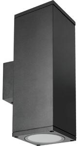 Vanjska zidna svjetiljka 2xGU10/35W/230V IP54 uglast crna