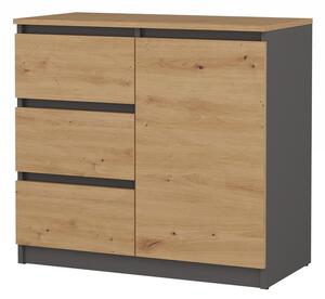 Zondo.hr Komoda Musecalo 12 (hrast artisan + artisan). Akcija -20%. 1132867