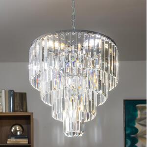 Brilagi - LED Kristalni luster na lancu MOZART 5xE14/40W/230V sjajni krom