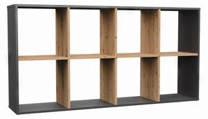 Zondo.hr Regal Metros 4 (antracit + hrast artisan). Akcija -20%. 1132909
