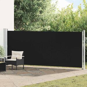 Uvlačiva bočna tenda za terasu 600 x 160 cm crna - Crna / 160 x 600 cm