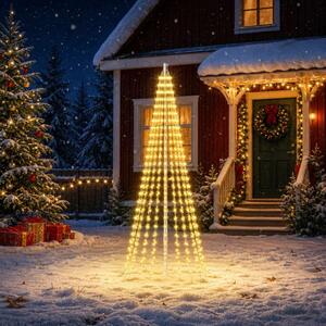 Božićno svjetlo za drvce sa šiljcima 500 LED lampica - 250 cm