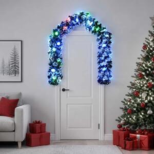 Božićni vijenci 200 cm 16 LED lampica Višebojno PET - Božićna garlanda