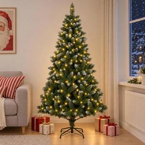 Umjetno božićno drvce 120 cm 150 LED lampica Topla bijela - 120 cm s LED svjetlima
