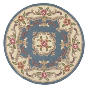 Plavi vuneni tepih tepih Flair Rugs Aubusson, ⌀ 120 cm