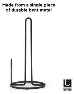 Crni željezan držač kuhinjskih ručnika ø 17 cm Squire – Umbra
