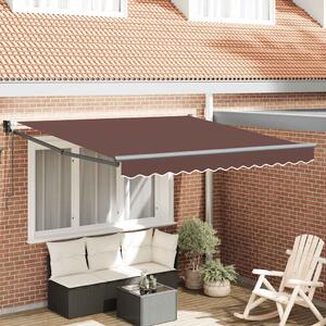 Tenda na automatsko uvlačenje smeđa 300 x 250 cm - Smeđa / 3 x 2.5 m