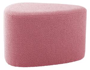 Ružičasti tabure od bouclé tkanine Ada – Leitmotiv