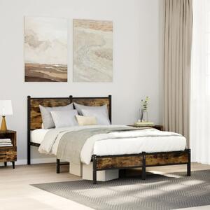 Metalni okvir kreveta bez madraca boja hrasta 120x200 cm - Smeđa / 120 x 200 cm