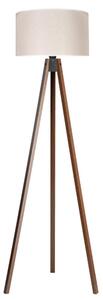 Duolla - Podna lampa 1xE27/60W/230V pr. 44 cm krem/wenge