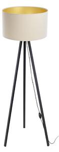 Podna lampa STANDART 1xE27/60W/230V krem/crna