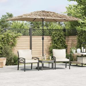 Vrtni suncobran s čeličnom šipkom smeđi 300x200x250 cm - Smeđa / 300 x 200 x 250 cm
