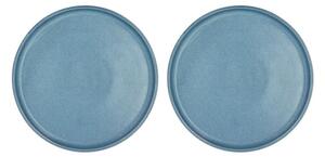 Set od 2 plava porculanska desertna tanjura Villa Collection Fjord, ø 20,8 cm