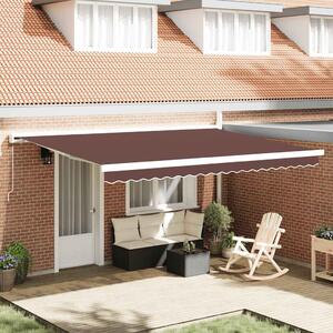 Tenda na ručno uvlačenje smeđa 450 x 300 cm - Smeđa / 4.5 x 3 m
