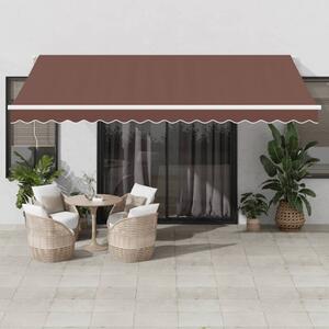 Tenda na automatsko uvlačenje smeđa 450 x 350 cm - Smeđa / 450 x 350 cm