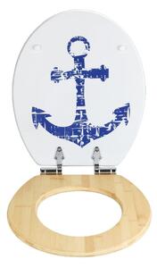 WC daska s pločom od drvenih vlakana Wenko Steering Wheel, 44 x 37,5 cm
