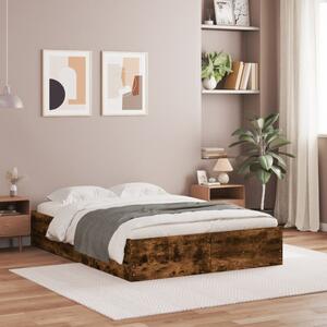 Okvir kreveta s ladicama boja hrasta 120x190 cm - Smeđa / 120 x 190 cm
