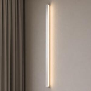 Lucande Kinsley LED zidna svjetiljka, 90 cm, nikl, prigušiva, CCT, prigušiva, Metalik, Dnevni boravak/blagovaonica, Metal