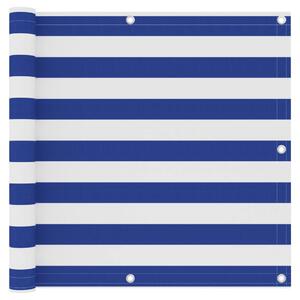 Balkonski zastor bijelo-plavi 90 x 300 cm od tkanine Oxford - Plava / 90 x 300 cm