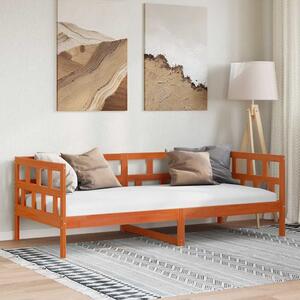 Dnevni krevet bez madraca voštano smeđi 90 x 200 cm od borovine - Smeđa / 90 x 200 cm