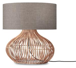 Bež/u prirodnoj boji stolna lampa s tekstilnim sjenilom (visina 60 cm) Kalahari – Good&Mojo