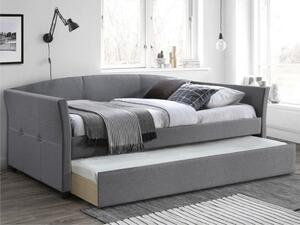 Krevet Houston 1020Jednostruki krevet s dodatnim krevetom na izvlačenje, Siva, 90x200, Tkanina, Basi a doghePodnice za krevet, 97x221x80cm