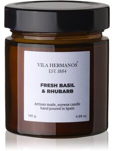 Vila Hermanos Apothecary Fresh Basil & Rhubarb mirisna svijeća 150 g