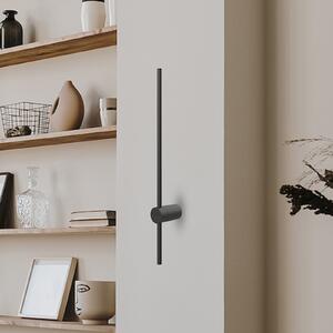 Milagro Lighting LED zidna svjetiljka Swing, visina 90 cm, CCT, metalna, crna, Crno, Dnevni boravak/blagovaonica, Metal