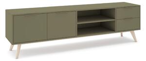 Zelena TV komoda u mat dekoru 180x53x40 cm Campus – Marckeric