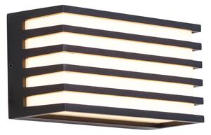 Moderna vanjska zidna svjetiljka crna uklj. LED IP65 - Jail