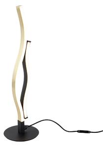 Design tafellamp zwart met goud incl. LED dimbaar - Blaze