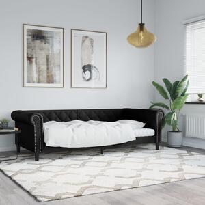 Dnevni krevet crni 80 x 200 cm od umjetne kože - Crna / 80 x 200 cm