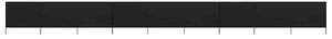 Vjetrobran s 9 panela od tkanine 1200 x 120 cm crni - Crna / 1200 x 120 cm