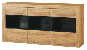Zondo.hr Vitrina Kogro 47 (hrast camargue + crna mat). 1068160