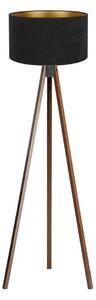 Brilagi - Podna lampa VELVET 1xE27/60W/230V wenge/crna
