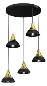 Luster na sajli NERGIS 5xE27/60W/230V