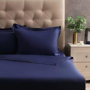 Set posteljine Satin Simply Dark Blue