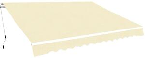 Sklopiva tenda na ručno upravljanje 400 cm krem - Krema / 400 cm