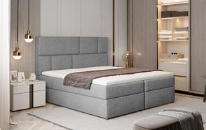 Zondo.hr Bračni krevet Boxspring 180 cm Florio (svijetlo siva) (s madracima i prostorom za odlaganje). Akcija -19%. 1025388