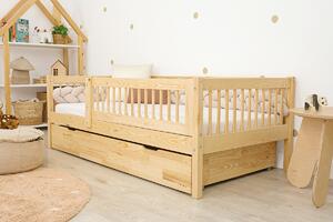 Ourbaby® Children's bed Teddy Plus - natural prirodni 180x80 cm