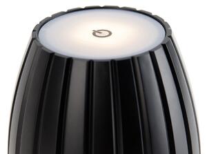 Moderna stolna svjetiljka crna s 3 stupnja prigušivanja punjiva - Dolce