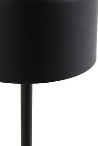 Moderna stolna lampa crna punjiva - Poppie
